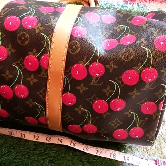 LOUIS VUITTON Speedy 45 Marc Jacobs Carry On Travel LV Cherry Cerises Duffle Bag - Picture 8 of 16